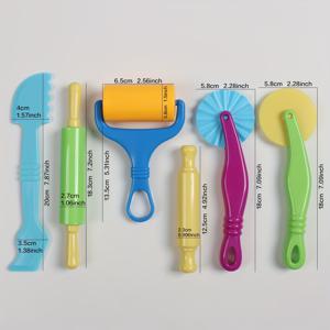 TEMU 공예용 초경량 모형 클레이 도구 6종 세트 (종이 클레이 몰드 포함)