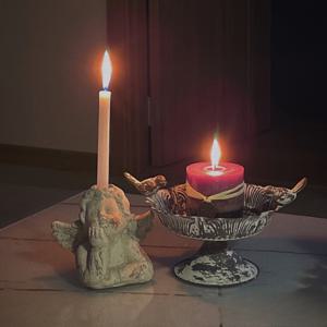 TEMU 패션 캔들라브라 캔들 스탠드, 실내외 장식용 레트로 아이언 캔들 홀더, 미니어처 캔들 홀더, 분위기 연출용 대형 아이템, 홈 데코 및 룸 , 발렌타인데이, 부활절, 이드 알 피트르(Eid Al Fitr)를 위한 완벽한 선물