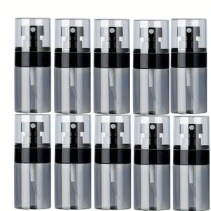 TEMU 투명 블랙 스프레이 병 10개 세트, 30ml/120ml 미세 분사 용기, 대용량 스프레이 병, 편리한 여행용 빈 용기, 훌륭한 가정용품