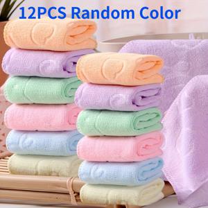 TEMU 12개 혼합 색상 워셔블 청소 헝겊 세트, 식기 세척, 유리 표면 닦기에 적합, 가정, 주방 및 욕실 작업에 이상적, 테이블 덮개 청소에 다용도, 빠른 건조