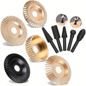TEMU 10pcs 강철 목공 연마 가시 디스크 세트, 비전하된 연마 모래 재료, 목재 수리 및 연마용