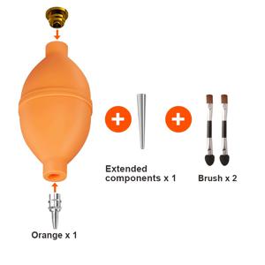 TEMU DSLR 미러리스 카메라 렌즈용 금속 노즐 원방향 공기 흡입 대형 파워 먼지 제거 브러시 세트, 컴퓨터 키보드 및 다육식물 청소에 적합