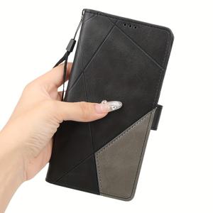 TEMU 폰 케이스: 시리즈용 PU 가죽 스플라이싱 지갑 케이스, 자석 버클, 카드 슬롯 클립 플립 커버, 갤럭시 A10 A20 A30 A40 A50 A70 A20e A10s A20s A21s A12 A13 A14 A22 A32 A42 A52 A72 A7 2018 호환