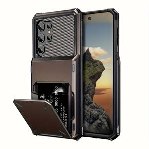 TEMU 폰 케이스: 갤럭시 S24울트라/S24플러스/S24/S23울트라/S23플러스/S23/S23FE/S22울트라/S22플러스/S22/S21울트라/S21플러스/S21FE/S21/S20울트라/S20플러스/S20FE/S20/S10/S10+/S9/S9+/노트20울트라/노트20/노트10+/노트9 호환 지갑형 카드홀더 아머 케이스