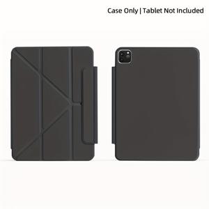 TEMU 2022년형 iPad 10.9인치용 자석 양면 클립 보호 케이스, 초슬림 무테 스마트 보호 커버, 버클 자동 슬립/웨이크, Y자형 브래킷 보호 커버, iPad Air 6/5/.9인치 호환