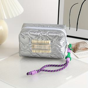 TEMU 1개 신상 대용량 뷰티 제품 메이크업 파우치, 고급 화장품 & 세면도구 정리함, 립스틱 보관 파우치, 학생 필기구 케이스 - 심플하고 세련된 디자인의 여행 필수 아이템