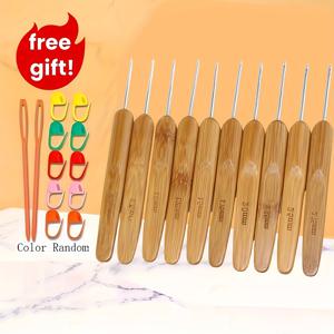 TEMU 10개 세트 금속 헤드 크로셰 훅, 다양한 사이즈와 스타일을 위한 뜨개질 도구