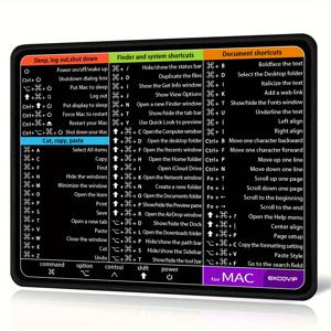 TEMU Apple 시스템 Macbook용 마우스 패드, Mac OS 시스템 빠른 사용을 위한 소형 패드, 크기: 26X21X0.2Cm (10.2X8.2인치)