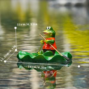 TEMU 아름다운 레진 개구리, 수족관, 정원 및 탁상 장식에 완벽!