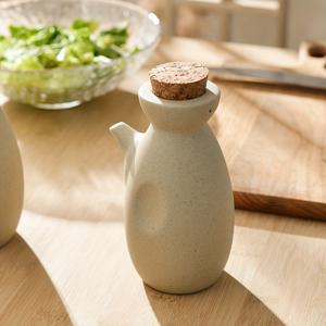 TEMU 일본식 오일 디스펜서, 주방용 간장 식초 조미료 용기, 세라믹 오일 캔, 빈티지 오일 병, 소비용 오일 보관 용기, 10.15oz