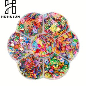 TEMU 공예용 스팽글 및 글리터 패키지 ( 스팽글 포함), 재봉 및 비즈 프로젝트에 적합, 접착 물감 드롭 장식, 주얼리 제작, 메이크업 파티 및 네일 아트에 완벽