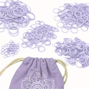 TEMU 60개 세트 마커 클립, 벚꽃 핑크 & 바이올렛 뜨개질 스티치 홀더 - 안전핀 모양 재봉 & 크로셰 고정 도구, 빠른 실 고정용 (개별 포장)