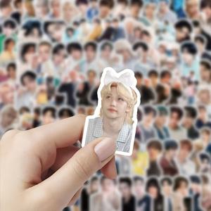 TEMU 100개 K팝 스타일 그룹 스티커, SKZ 스티커, 아이돌 스티커 내구성 있는 자체 접착 스티커 DIY 공예, 수하물 및 물병 장식용 - 음악 애호가와 K-POP 팬을 위한 완벽한 선물