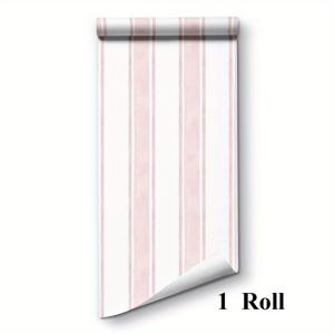 TEMU 1롤 핑크 접착식 벽지, 심플하고 우아한 방수 탈부착 비닐 컨택트 페이퍼, 벽·장대·서랍 리모델링용