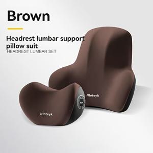 TEMU 카시트 쿠션 콤보 세트, 헤드레스트 허리 지지대 | 통기성 폴리에스터 섬유, 메모리폼 충전재, 편안함 향상, 폭스바겐, BMW, 아우디, , 볼보, 캘리포니아, 토요타, 혼다 및 기타 모델에 적합
