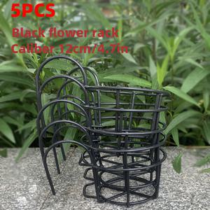 TEMU 5개 메탈 블랙/화이트 12CM/4.72IN 행잉 플라워 랙 발코니 철제 아트 화분 행잉 바구니 다육이 녹색 식물 난간 행잉 화분 홀더 철제 아트 행잉 바구니