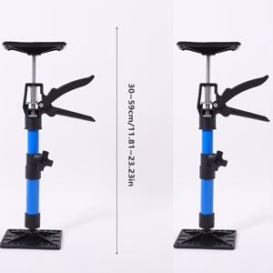 TEMU 2개입 텔레스코픽 지지대, 플라스틱 미끄럼 방지 베이스가 있는 /19.69~23.23/45.28인치 철제 지지대, 조절 가능한 3번째 손 지지 시스템, 미끄럼 방지 목공 설치, 문 리프팅 지지 도구