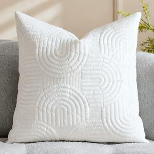 TEMU 1pc 사운드웨이브 기술 아치 베개 커버 쿠션 커버 단색 베개 커버 거실 침실 소파에 적합 베개 코어 없음