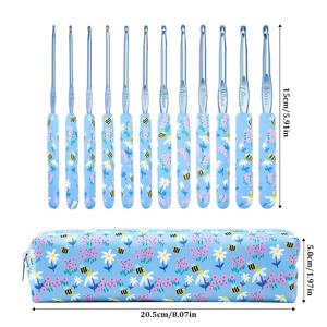 TEMU 2mm에서 8mm 사이즈의 편안한 그립 핸들과 케이스가 함께 제공되는 벌집 코바늘 12개 세트입니다. 이 코바늘 키트는 털실 공예에 적합하며 여성 및 코바늘 애호가를 위한 사랑스러운 선물이 됩니다.