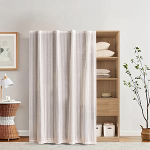 TEMU 1개 하트 패턴 커튼 - 자가 접착 매직 테이프 걸이형, 필터링 반투명 창문 패널, 섬세한 디자인으로 프라이버시 보장, 쉬운 설치, 발코니, 문용