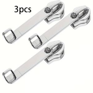 TEMU 3개 세트 캐리어 지퍼 풀 교체용 지퍼 탭 수리 키트, 이중층 고품질 디자인 수트케이스 풀러 헤드 액세서리