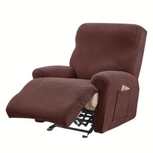 TEMU 시바스리갈 신축성 있는 헤비 트wil자카드 원단 소파 커버 4개 세트, 섹셔널 리클라이너 소파 커버