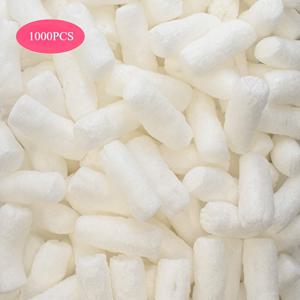 TEMU 고품질 재활용 포장 폼 펠렛 1000개, 정전기 방지 운송 매트, 먼지 방지 및 내마모성 충전재, 흰색, 산업용 포장 충격 방지