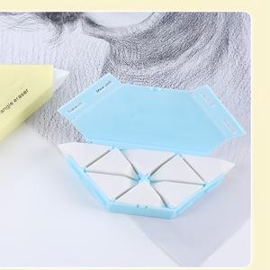 TEMU 원 크리에이티브 스케치 다각도 지우개 | 블루, 털 빠짐 없음, 교체 가능한 고무