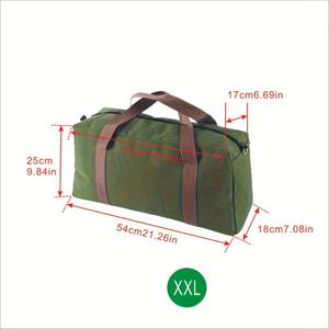 TEMU 넓은 입구의 공구 가방, 대용량의 헤비 듀티 캔버스 토트백, 렌치, 스크루드라이버, 플라이어 및 못을 위한 휴대용 다기능 보관 가방을 구매하세요