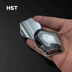 TEMU 1개 헤비 듀티 양면 미니 메이크업 거울 - 스테인리스 스틸, 광택 마감, 휴대용 디자인 (여행, 집, 이동 중 사용), 발렌타인데이 선물로 적합, 여행용 거울, 세련된 거울, 튼튼한 거울