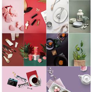 TEMU 양면 모란디 솔리드 컬러 사진 배경지 5개, 87X57Cm/34X23인치, 재사용 가능, 음식, 보석 및 화장품 플랫 레이 사진 촬영에 적합