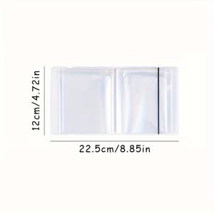 TEMU 40장/팩 대용량 스티커 보관책, 테이프 포토 카드 청구서 메모집 앨범, A6 클립백 파일 정리함 - 교실, 가정, 사무실 및 여행용