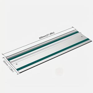 TEMU 목공용 1개 알루미늄 트랙 톱 가이드 레일 시스템 - 원형 디자인, 정밀한 긴 절단, 600/800mm 옵션, 내구성 있는 재료, 부드럽고 정확한 절단에 이상적, 목공 도구