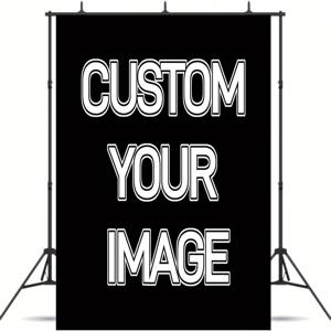 TEMU 1개 맞춤형 포토 배경 - 나만의 디자인 업로드 가능, 텍스트 & 로고 비닐 배너, 내구성 있는 디지털 프린트, 웨딩/파티/이벤트용, 전기 불필요, 사진 스튜디오 홈오피스 거실 장식, 이벤트 , 모던한 인테리어 소품, 실내용 고품질 원단