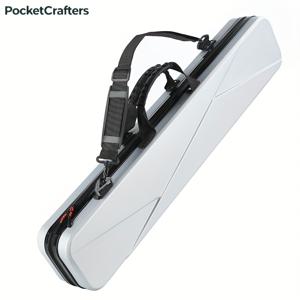 TEMU 포켓크래프터 1개 블랙/화이트 [3X3] 6구멍 ABS 당구대 케이스/가방/박스, 어깨끈 및 손잡이 포함, 포렘블과 백스톱 3개, 초크 2개, 보조봉 2개 수납 가능. 다용도 당구대, 스누커, 에잇볼, 나인볼 플레이어용