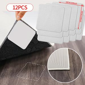 TEMU 미끄럼 방지 매트 그리퍼 - 쉽게 세척 가능한 소재, 사각형 폴리우레탄 매트 패드 (목재 바닥, 러그, 타일 및 리놀륨용) - 안전 고정, 홈 데코 필수품, 매트 테이프 스티커