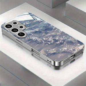 TEMU 휴대폰 케이스 - 간편한 투명 물결 전기 도금 은색 신형 휴대폰 케이스, 25S 24S 23S 22S 21S 20 Note 20 A11 A12 A13 A14 A15 A20 A21 Sa22 A23 A24 A25 A31 A32 A33 A42 A34 A50 A51 A52 A53 A54 A55 A70 A71 A72 A73 강화 유리, 아름답고 귀엽습니다.