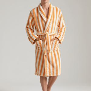 TEMU 여성용 패셔너블 멀티컬러 코랄 플리스 타월 원단 목욕가운, 체크무늬, 빠른 건조 및 흡수력 우수, 가을 겨울용 호텔 웜 로브, 사우나 착용 편리한 커플 스타일 홈파자마