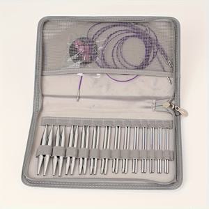 TEMU 분리 가능한 링 후크가 있는 스웨터용 뜨개질 도구 바늘 세트, DIY 크로셰 키트