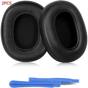 TEMU Skullcandy Crur Evo용 교체용 이어 쿠션 2개, Skullcandy Crur 무선/Evo/ANC, Hesh 3/EVO/ANC 헤드폰용 교체용 이어 패드, 교체용 이어 쿠션 커버, 블랙