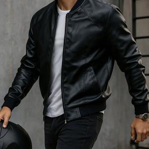 TEMU 남성용 가을/겨울 캐주얼 베이스볼 칼라 자켓, 빈티지 스타일, 남자친구나 남편을 위한 이상적인 선물, 전문적인 자켓 디자인, 크리스마스와 할로윈 선물로 완벽