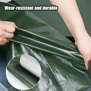 TEMU 야외용 고강도 사계절 보호 방수포 2개 세트, 강화 금속 아일렛 및 찢어짐 방지 디자인, 캠핑, 수영장, 자동차, 닭장에 완벽하게 적합, UV 차단, 전천후 고품질 ター프