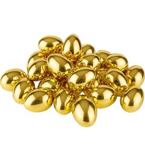 TEMU 그녀/남자를 위한 선물, 플라스틱 달걀으로 채우는 30개의 금색 부활절 달걀 세트. 부활절 달걀 사냥, 바구니 채우기, 파티 답례품 및 휴일 장식에 완벽합니다.