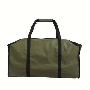 TEMU 나무 모닥불 운반용 토트백, 나무 운반, 낙엽 수집, 튼튼한 재질, 벽난로, 나무, 스토브, 장작, 나무, 캠핑, 조경에 적합