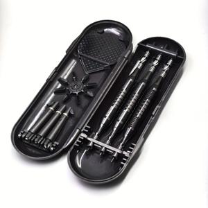 TEMU 전문가용 18G 소프트 팁 다트 세트 (순백색 교체 팁 포함) - 소프트 다트 3개, 휴대용 케이스, 프로스트 플라스틱 교체 샤프트 3개, 스프링 링 3개, 플라이트 안정기 8개 포함, 비즈니스 선물로 적합