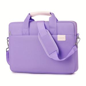 TEMU 남녀공용 대용량 노트북 가방, 두꺼운 폼 패딩, 13/14/15/16인치 노트북에 적합. 브리프케이스 또는 숄더백으로 사용 가능, 통근, 사무실 업무, 출장, 휴일 선물로 완벽