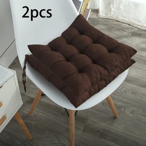 TEMU 2개 세트 솔리드 컬러 브러시드 두꺼운 식탁의자 쿠션, 사무실 컴퓨터 의자 패드, 학생용 좌석 쿠션, 다다미 좌석 쿠션, 다양한 색상: , 오렌지, 베이지, 라이트 퍼플, 네이비 블루, 애플 그린, 터메릭 옐로우, 스카이 블루, 핑크, 실버 그레이, 딥 퍼플, 커피, 블랙. 여름 실내용