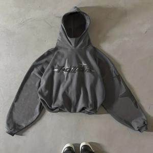 TEMU Y2K 그래픽 프린트 후드티, 하라주쿠 힙합 캐주얼 스웨트셔츠, 남녀공용 새로운 빈티지 루즈핏 후드 스트리트웨어, 레터 프린트 긴팔 패션 자켓 후드 스웨트셔츠