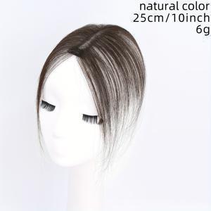 TEMU 여성용 가발, 볼륨을 더하고 흰머리를 가리는 손으로 뜨는 헤어피스