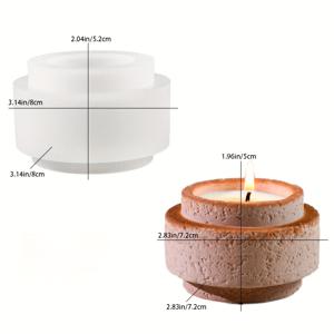 TEMU 불규칙 캔들 재단 레진 몰드, 원통형 왁스 용기, 에폭시 레진 실리콘 몰드, 주얼리 장식품, 캔들 홀더, 예술용 점토 몰드, 화분 몰드, 시멘트 공예품, 보관 상자, 레진 콘크리트 공예품, 홈 데코